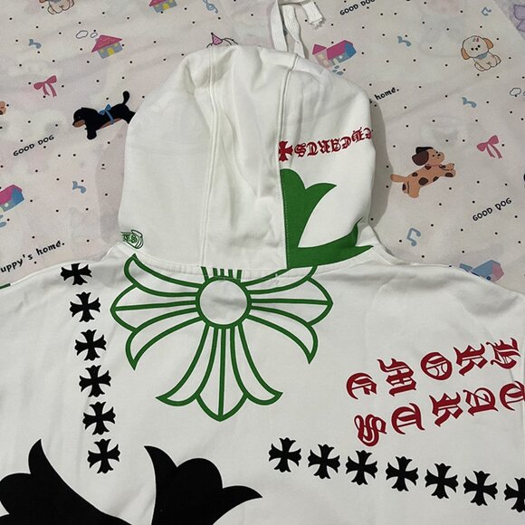 Chrome Hearts Stencil Hoodie Series Painted Hooded Sweatshirt - Picture 11 of 11